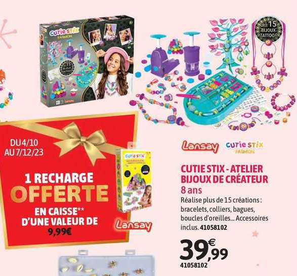 lansay cutie stix - atelier bijoux de créateur