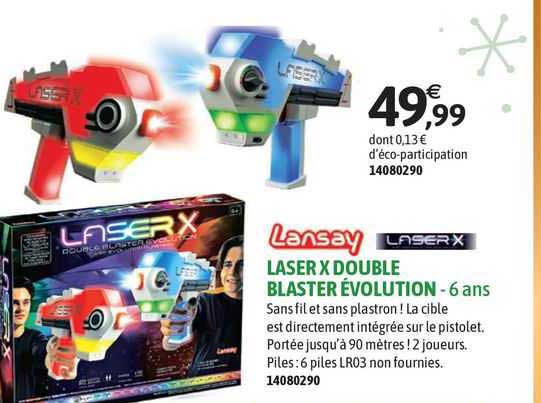 laser x double blaster évolution - 6 ans