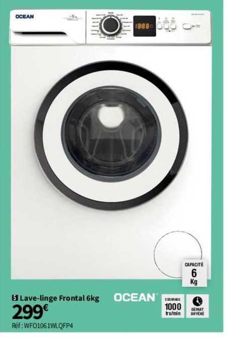 lave-linge frontal 6kg ocean