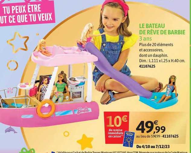 le bateau de rêve de barbie