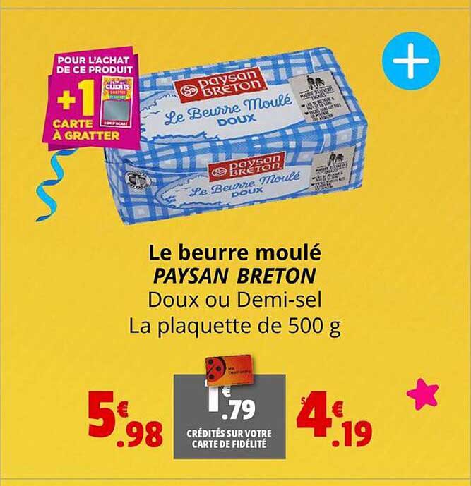 le beurre moulé paysan breton