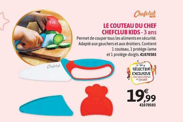 le couteau du chef chefclub kids - 3 ans