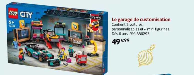 le garage de customisation lego city