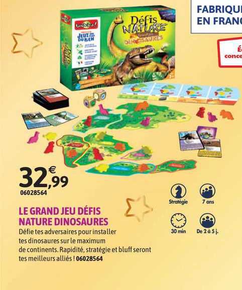 Le Grand Jeu Défis Nature Dinosaures