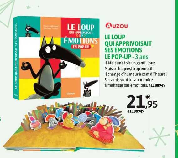 le loup qui apprivoisait ses émotions le pop-up