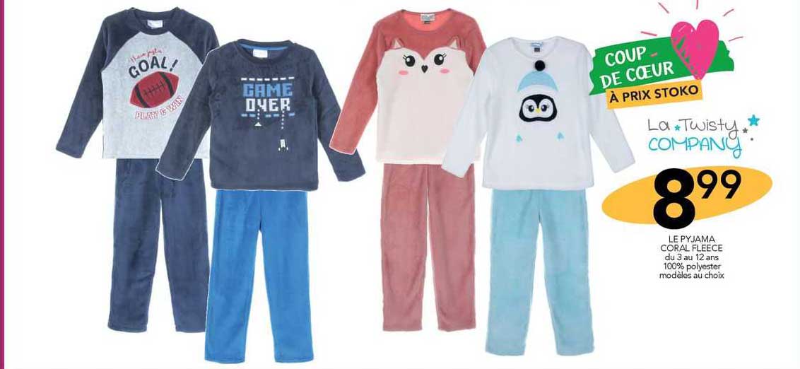 le pyjama coral fleece