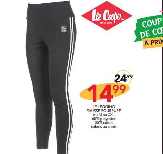 lee cooper le legging fausse fourrure
