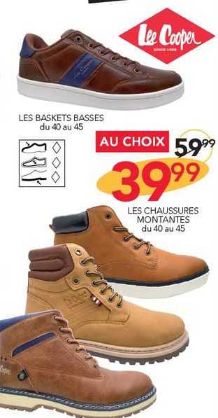 lee cooper les baskets basses ou les chaussures montantes