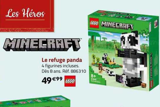 lego minecraft le refuge panda