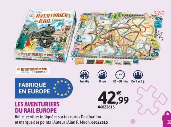 les aventuriers du rail europe