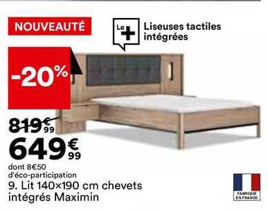 Lit Chevets Intégrés Maximin