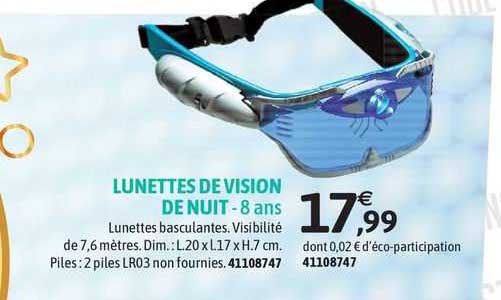 lunettes de vision de nuit - 8 ans