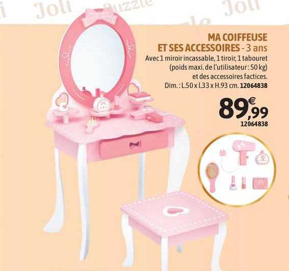 ma coiffeuse et ses accessoires