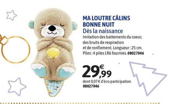 ma loutre câlins bonne nuit