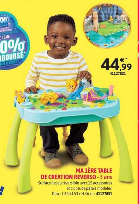 ma première table de création reverso