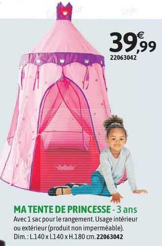 ma tente de princesse - 3 ans