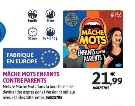 mâche mots enfants contre parents