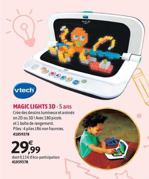 magic lights 3d vtech - 5 ans