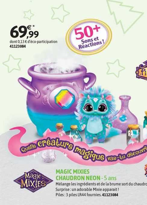 magic mixies chaudron neon