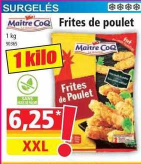 maître coq frites de poulet