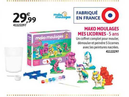 mako moulages mes licornes