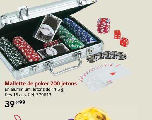 malette de poker 200 jetons