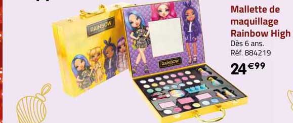 mallette de maquillage rainbow high