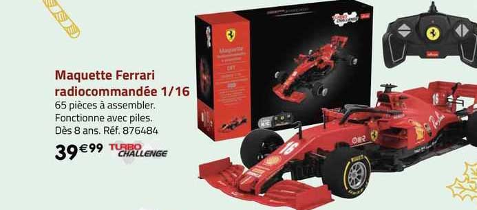 maquette ferrari radiocommandée 1:16 turbo challenge