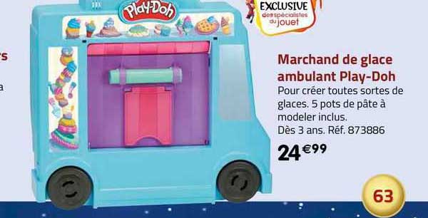 marchand de glace ambulant play-doh