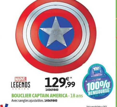 marvel legends bouclier captain america