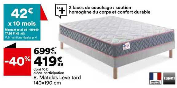matelas lève tard