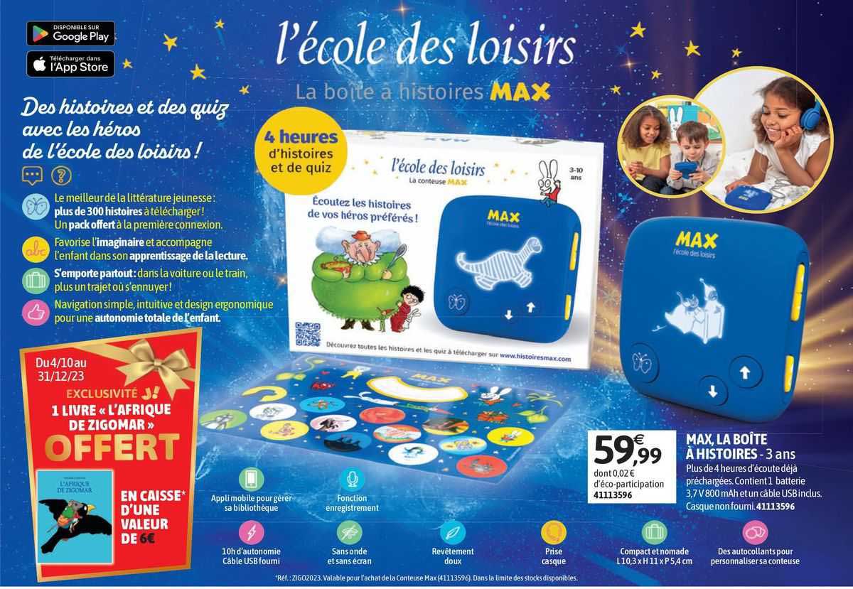 max, la boîte à histoires - 3 ans