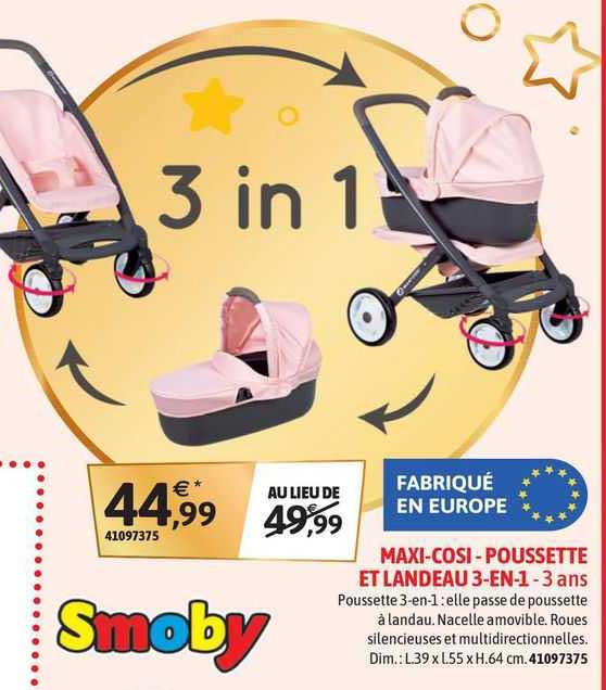 maxi-cosi - poussette et landeau 3-en-1