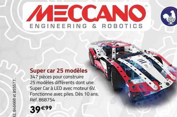 meccano super car 25 modèles