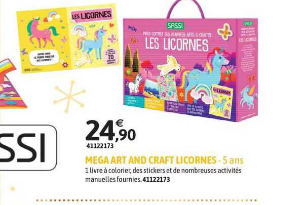 méga art and craft licornes