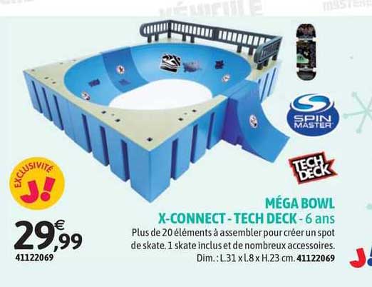 Méga Bowl X-connect - Tech Deck - 6 Ans