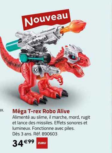 méga t-rex robo alive