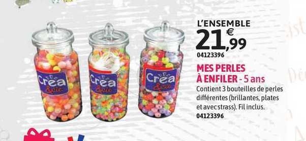 mes perles à enfiler  - 5 ans