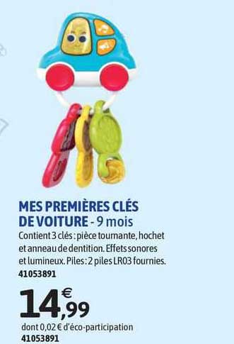 mes premières clés de voiture