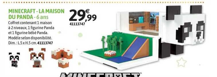 mineraft - la maison du panda - 6 ans