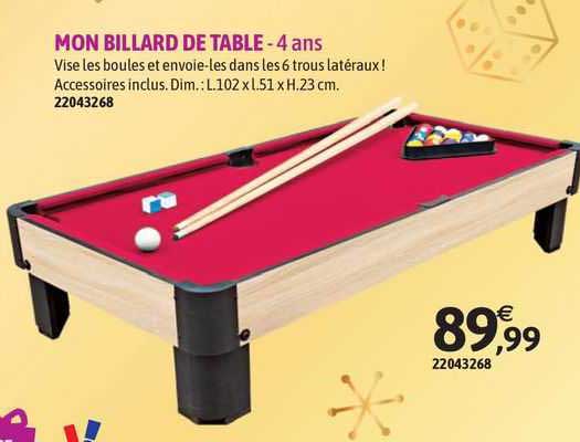 Mon Billard De Table - 4 Ans