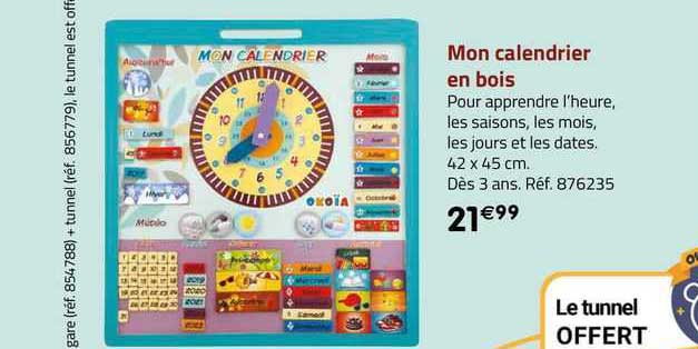 mon calendrier en bois