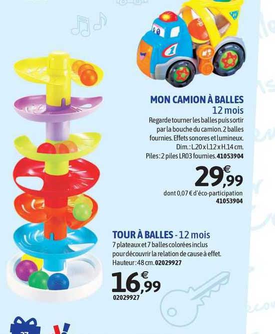 mon camion à balles, tour à balles