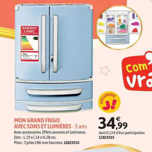 mon grand frigo avec sons et lumières