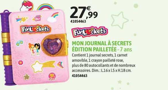 mon journal à secrets édition pailletée