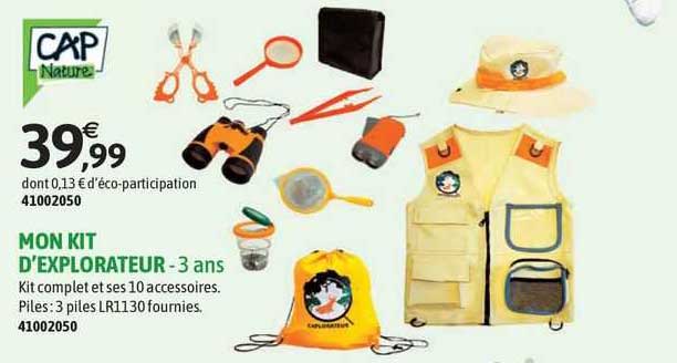 mon kit d'explorateur - 3 ans