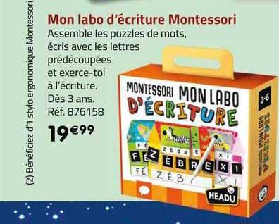 mon labo d'écriture montessori