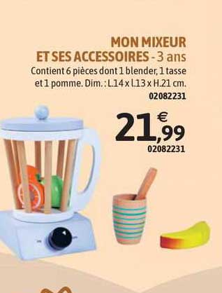 mon mixeur et ses accessoires