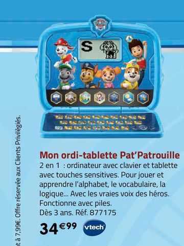 Mon Ordi-tablette Pat'patrouille
