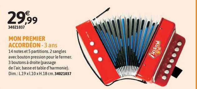 mon premier accordéon - 3 ans